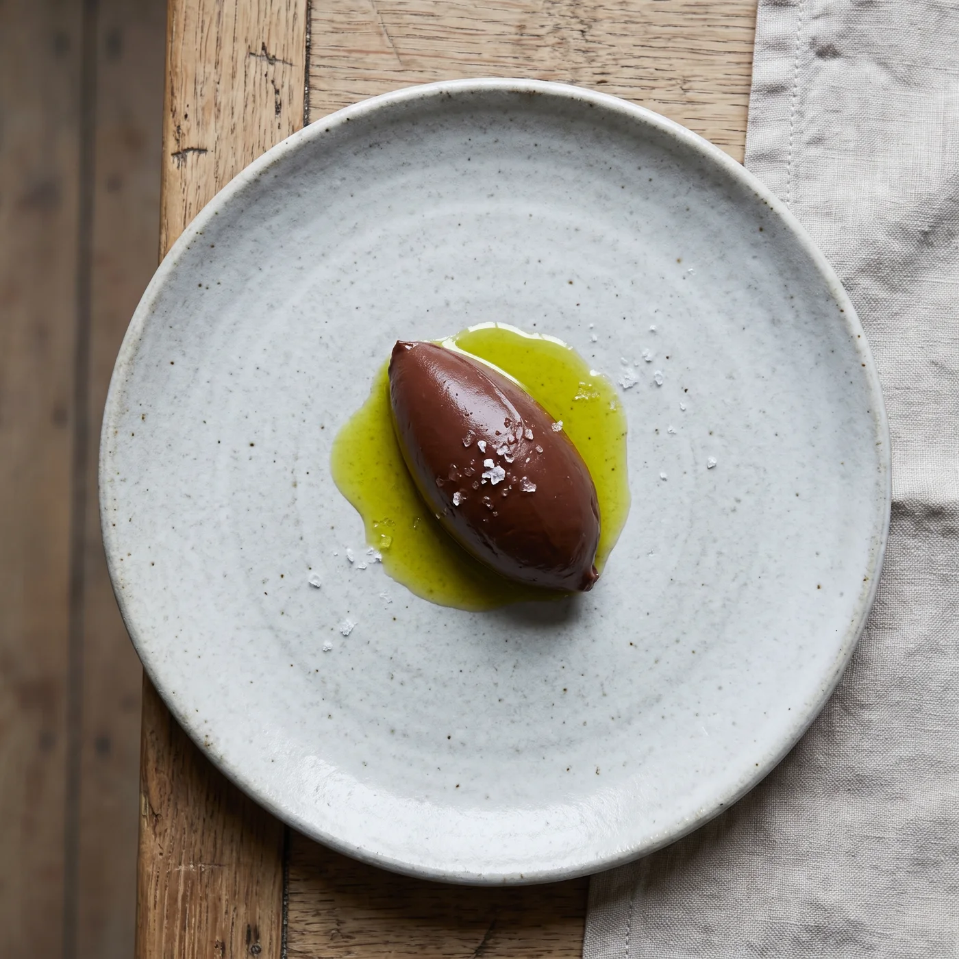 Dark chocolate with olive oil