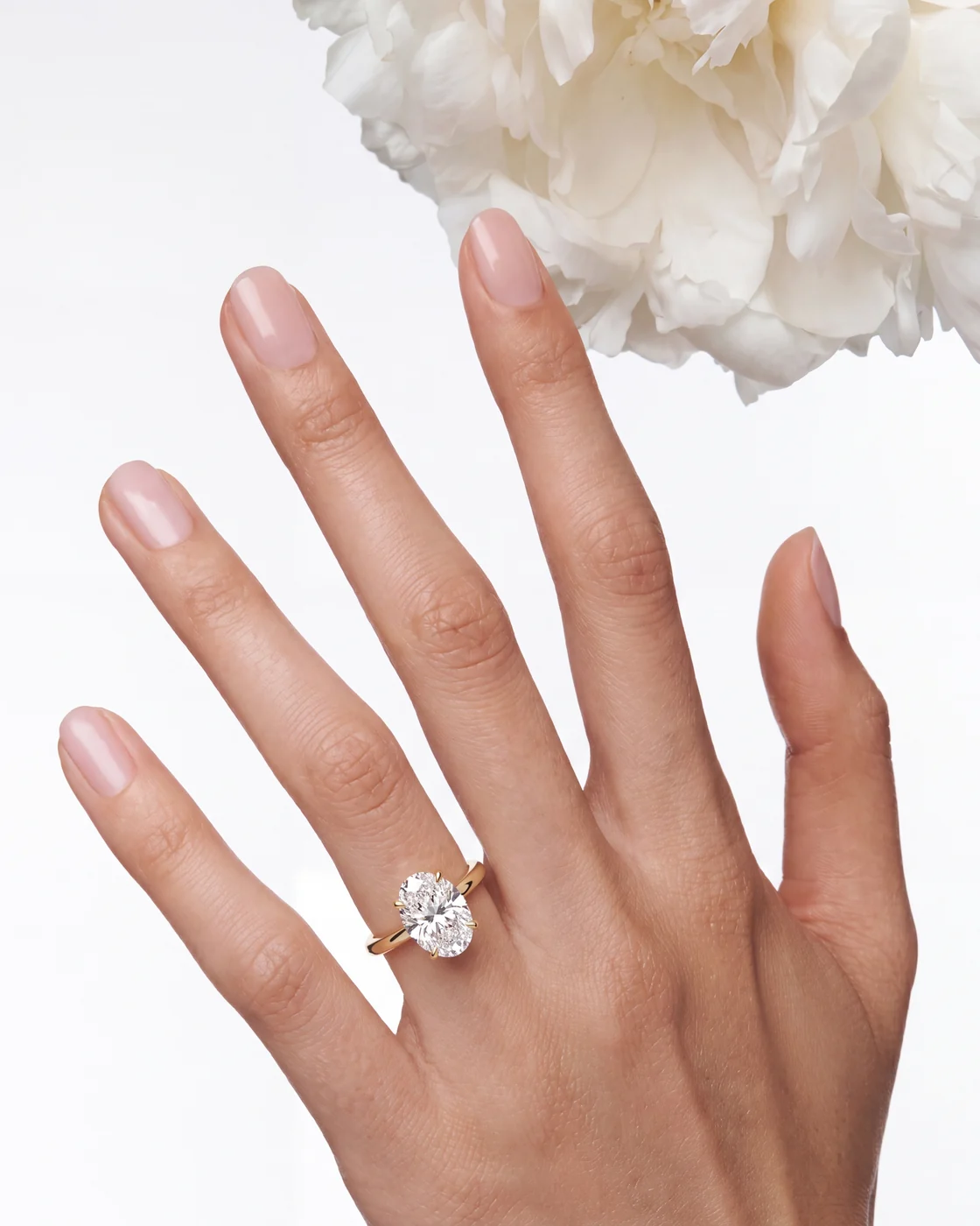 The Soleil ring worn