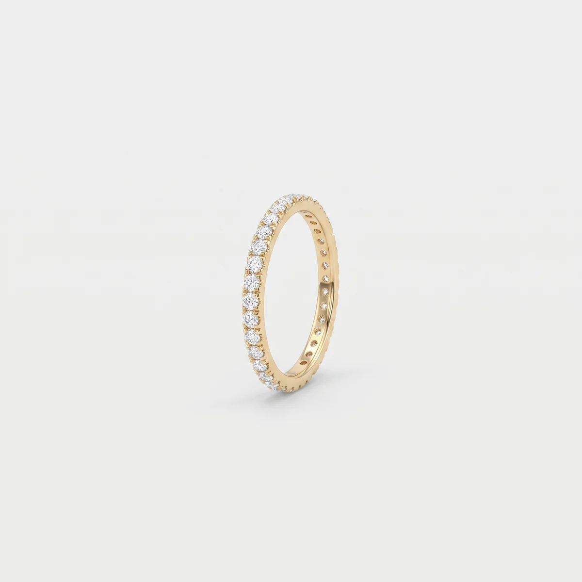 Soleil Band, yellow gold, diamonds