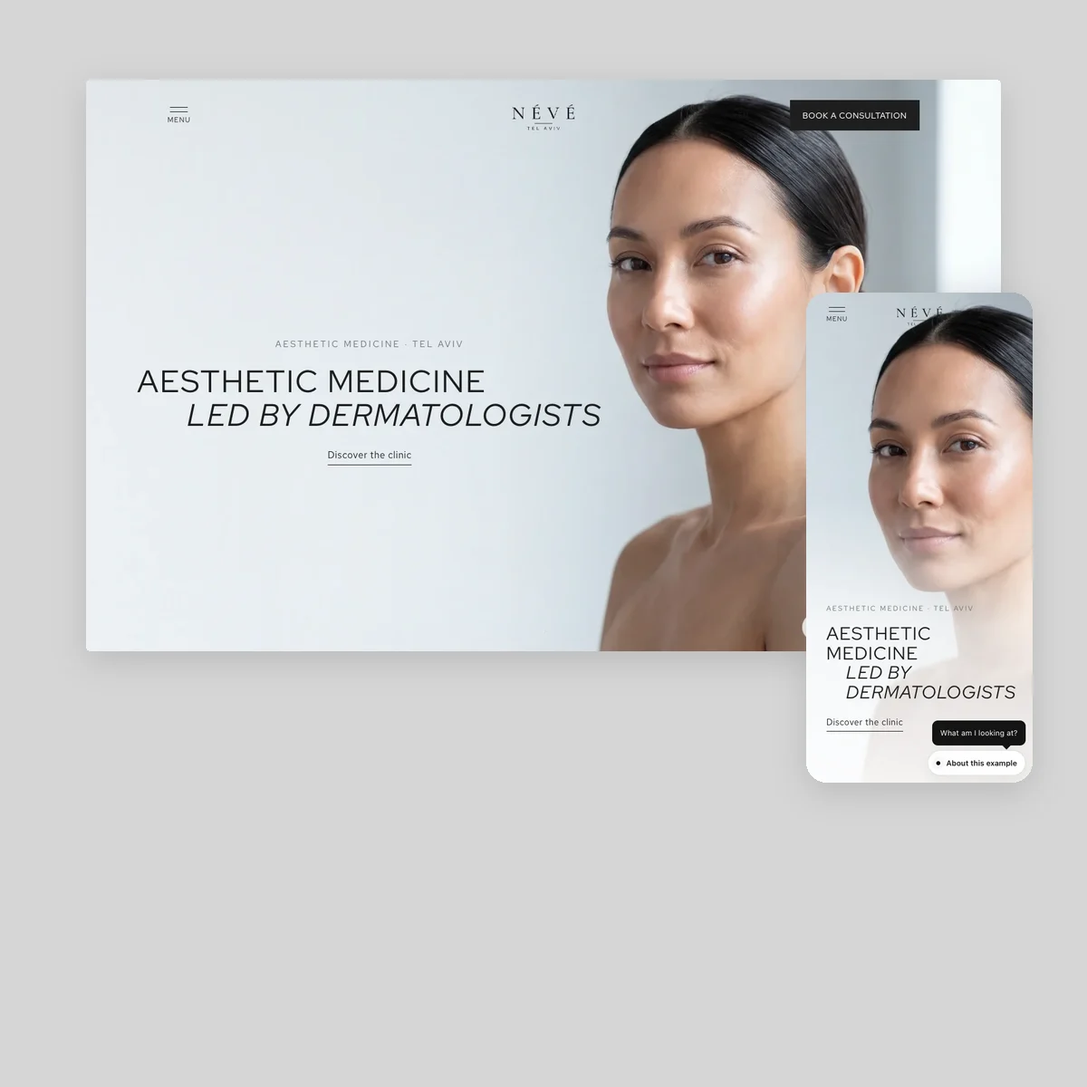 Névé · Business website · Medical aesthetics