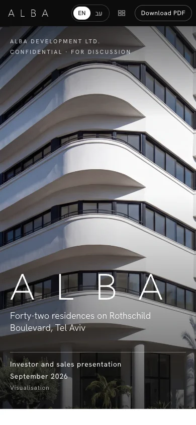 ALBA · Investor & sales deck