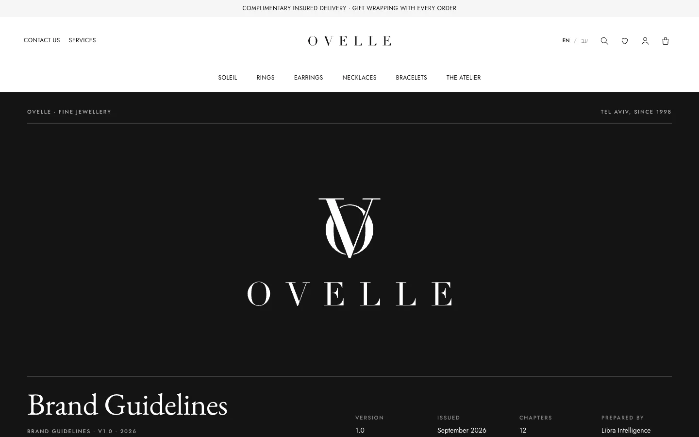 OVELLE · זהות ואריזות