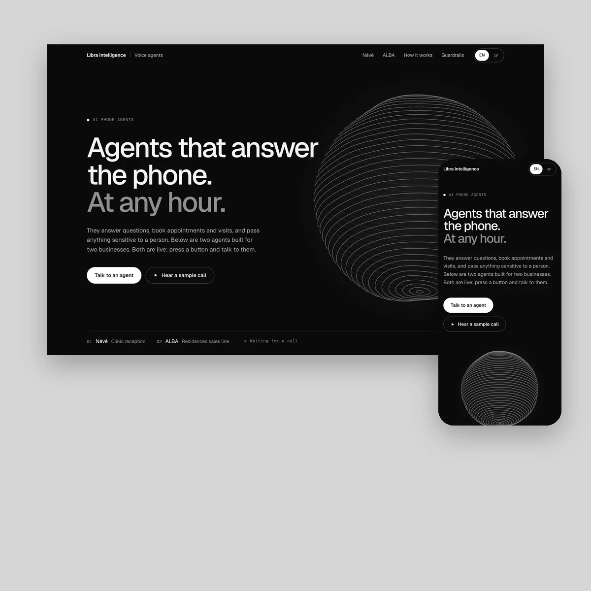 Névé · ALBA · AI phone agents · Medical aesthetics
